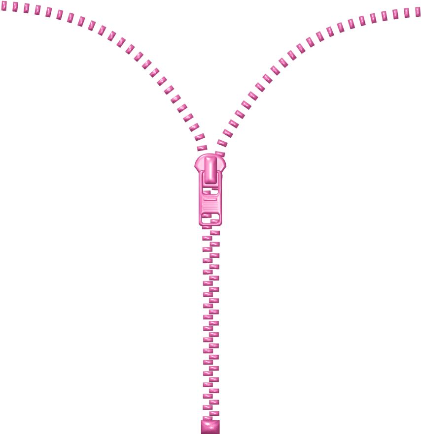 Pink Zipper Clipart Png (871x925), Png Download
