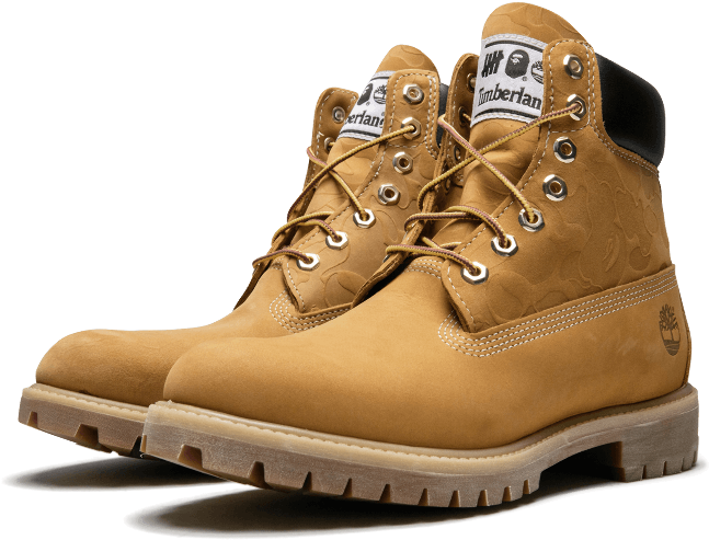 Timberland Undftd X Bape 6in Prmbt "undftd X Bape 6 - Work Boots (1000x600), Png Download