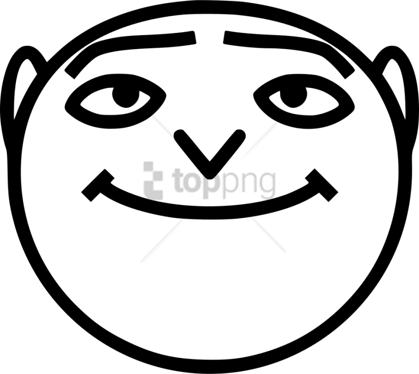 Free Png Gru Smiling Transparent Png Image With Transparent - Portable Network Graphics (850x759), Png Download