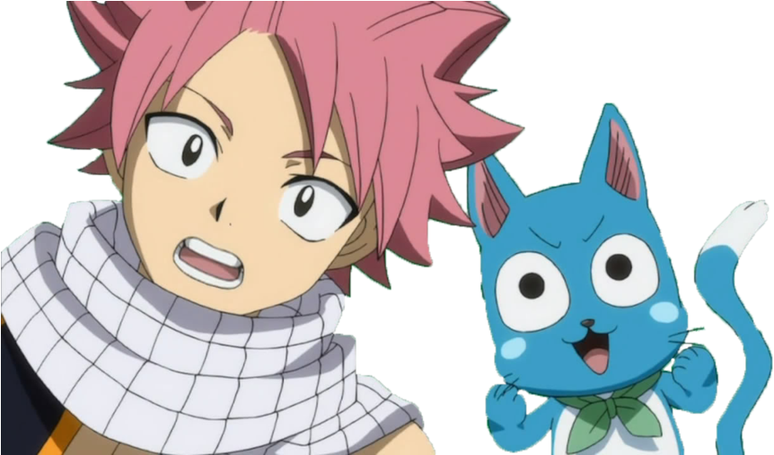 #anime #canaalberona #erza #erzascarlet #fairy #fairytail - Natsu And Happy Transparent (900x506), Png Download