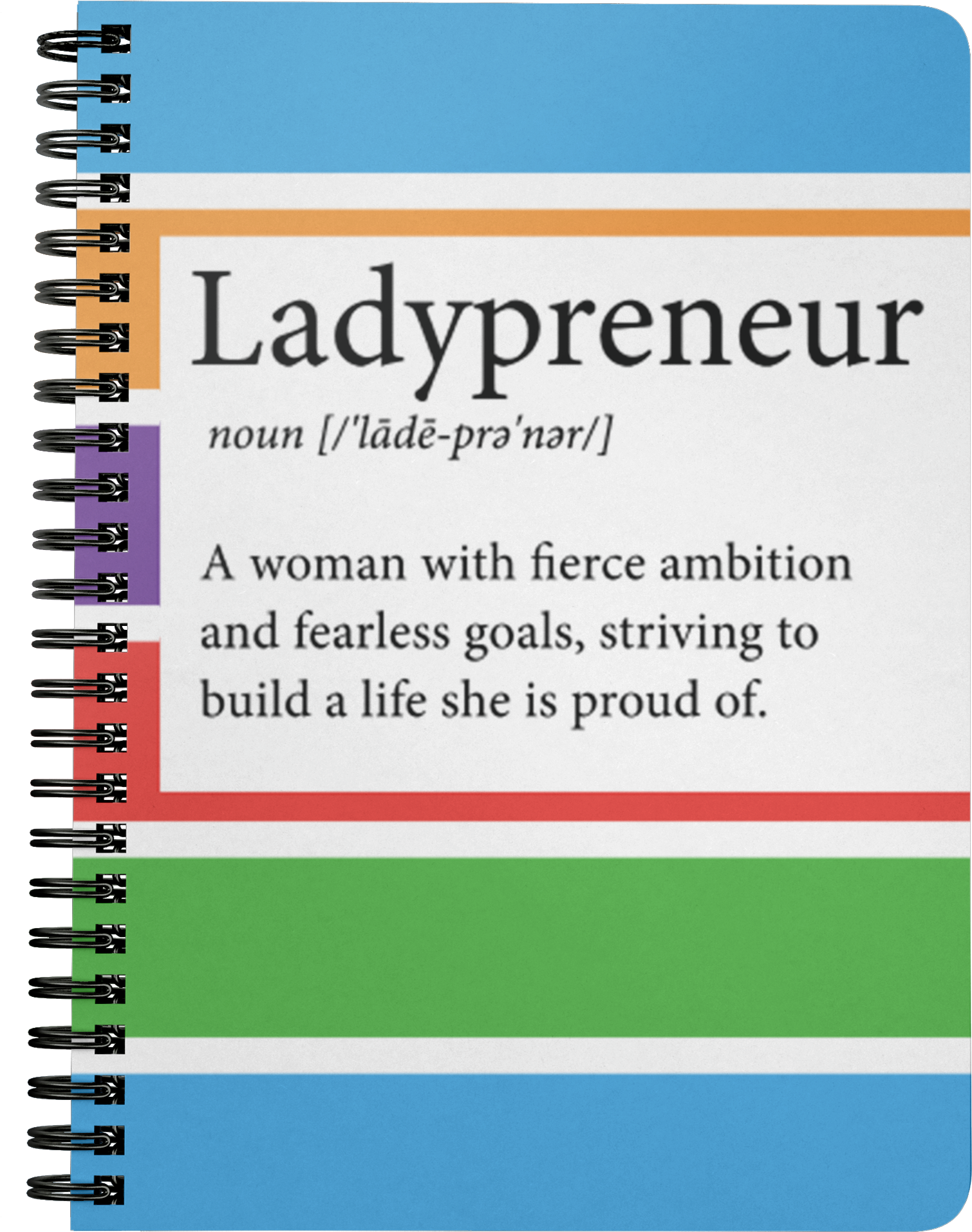 Ladypreneur Spiral Notebook - Symantec (2000x2000), Png Download