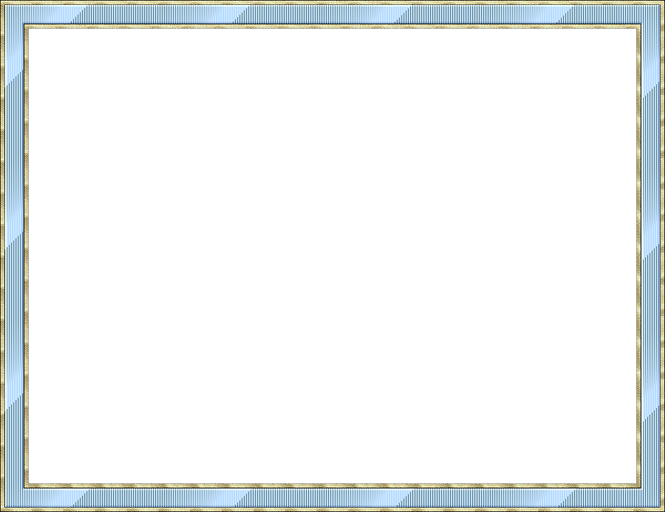 Frame, Outline, Picture Frame, Light Blue, Gold - Border (934x720), Png Download