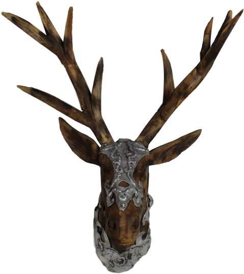 Deer Head Kepala Rusa Duduk - Kepala Rusa Png (703x600), Png Download