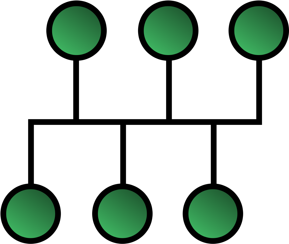 Network Topology Bus (1200x1161), Png Download