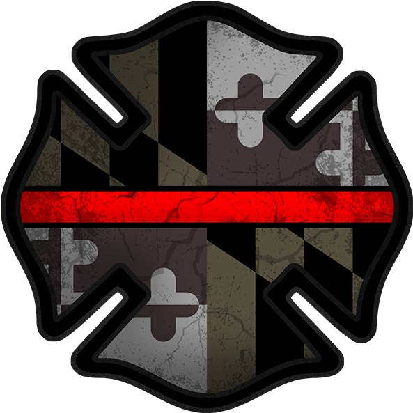 Maryland Firefighter Subdued - Maryland Laws (600x600), Png Download