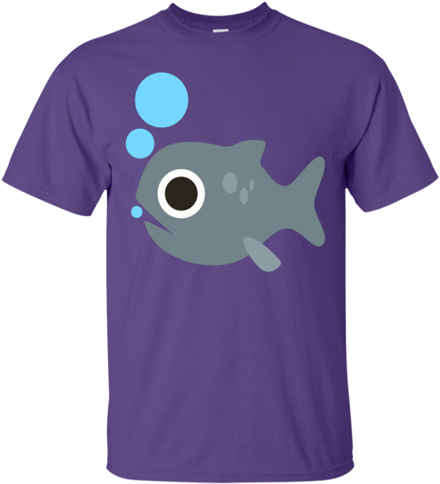 Fish Blowing Bubbles Emoji T-shirt - Rock Out With Your Crocs Out (960x960), Png Download