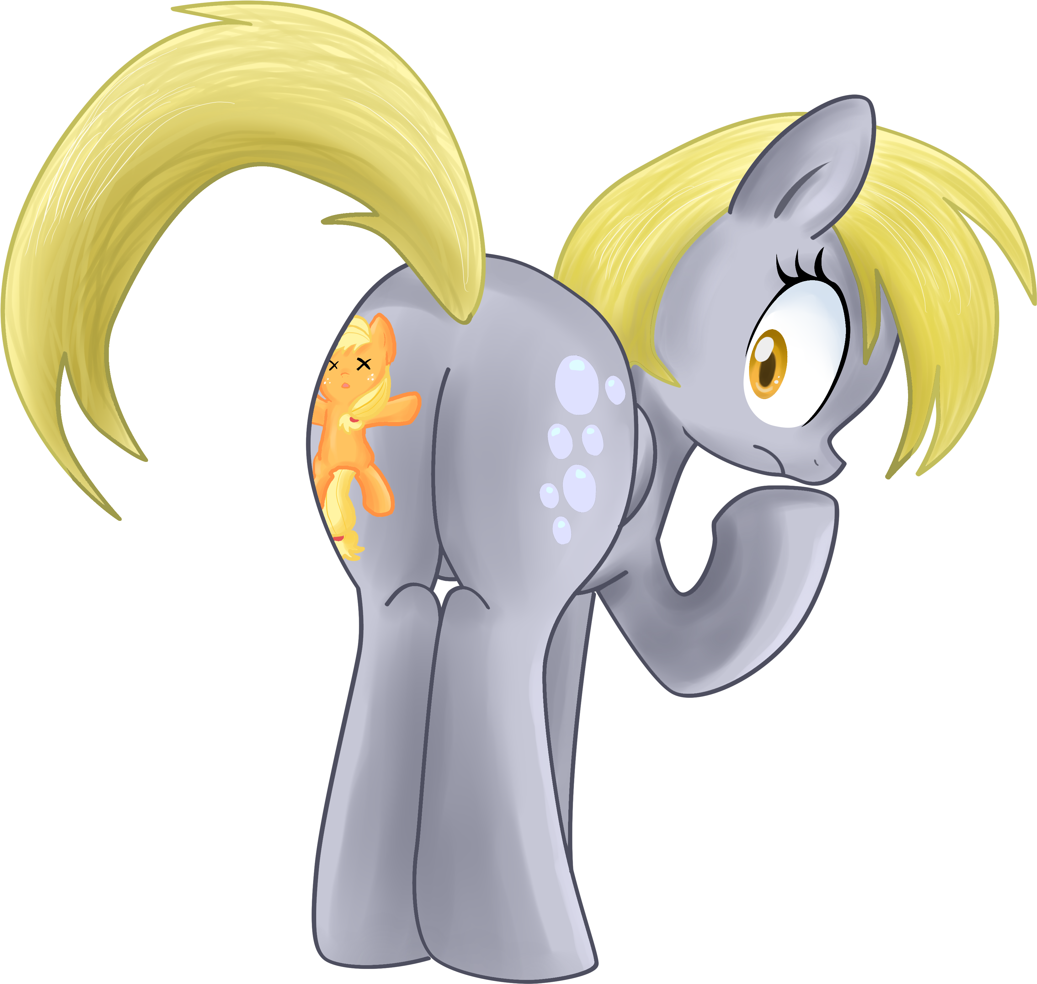 So Where Is Applejack By Pridark - Mlp Giantess Buttcrush (3306x3136), Png Download