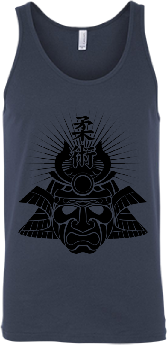 Samurai Helmet With Jiujitsu Kanji Tank Top - Jiu Jitsu Kanji (1155x1155), Png Download