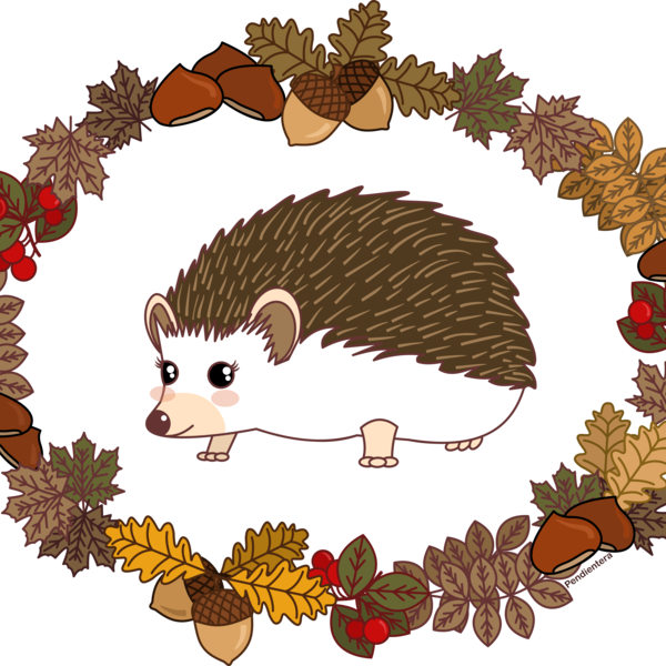 Porcupine Clipart Kawaii - Kawaii Hedgehog (600x600), Png Download