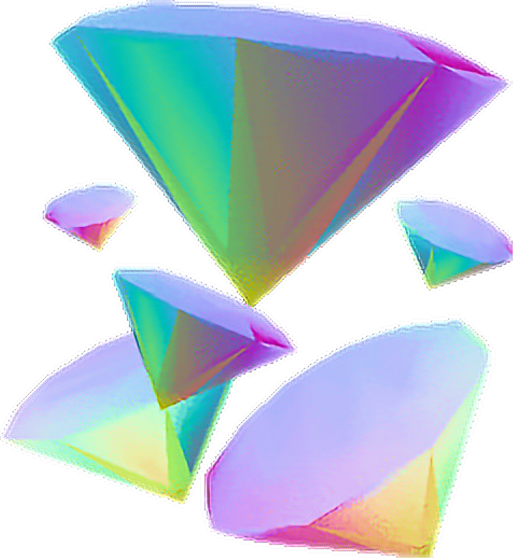 Vaporwave Aesthetic Holographic Holo Overlay Tumblr - Seapunk (1024x1114), Png Download