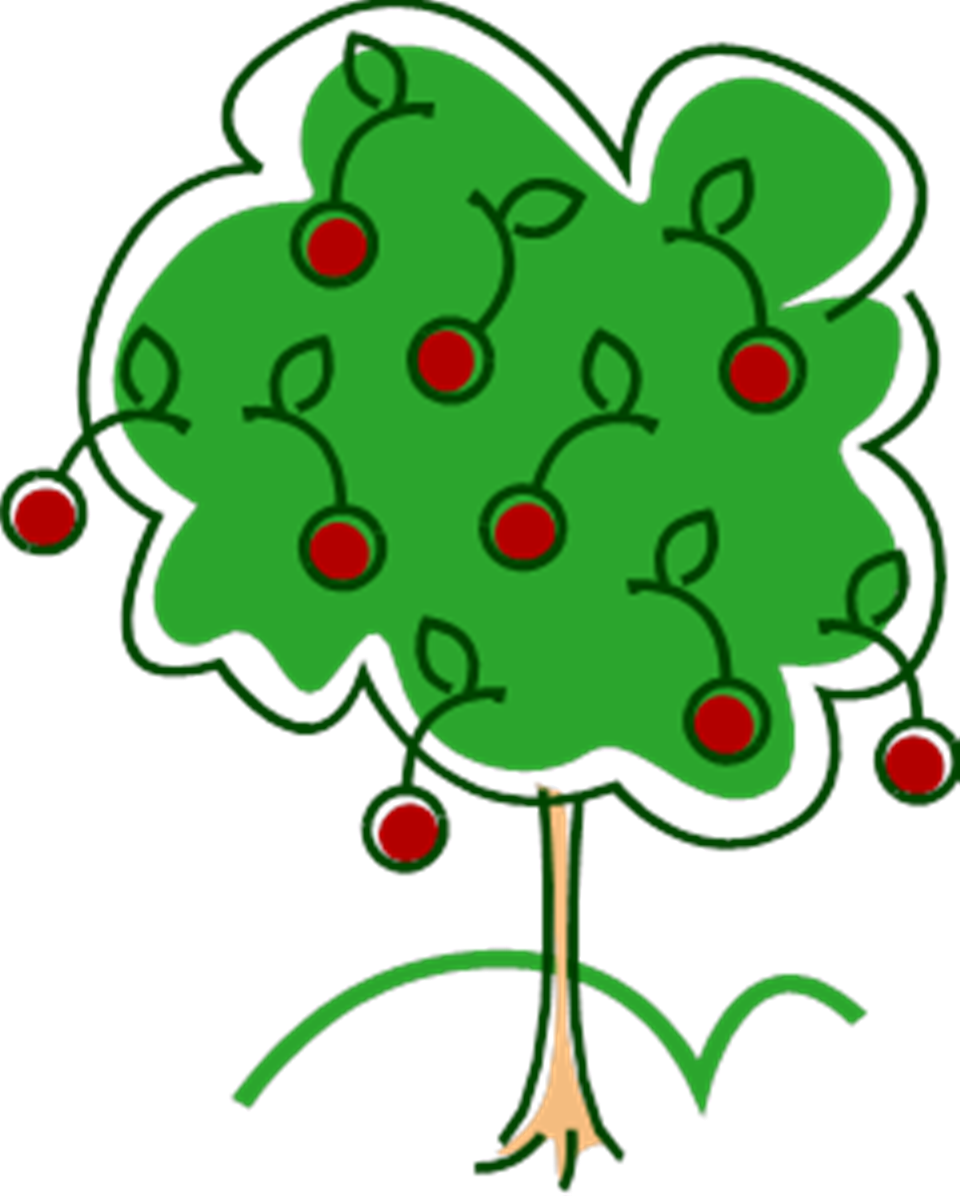 Cherry Tree Clipart - Cherry Tree Clipart Png (960x1196), Png Download