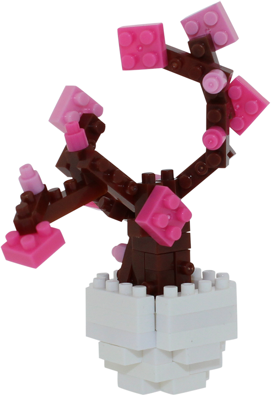 Postcard Cherry Tree - Toy Block (1000x1000), Png Download