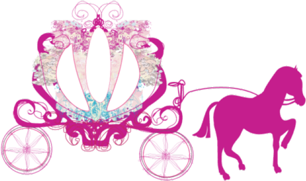 Fairytale Clipart Princess Horse Carriage - Princess Carriage Transparent Png (640x480), Png Download