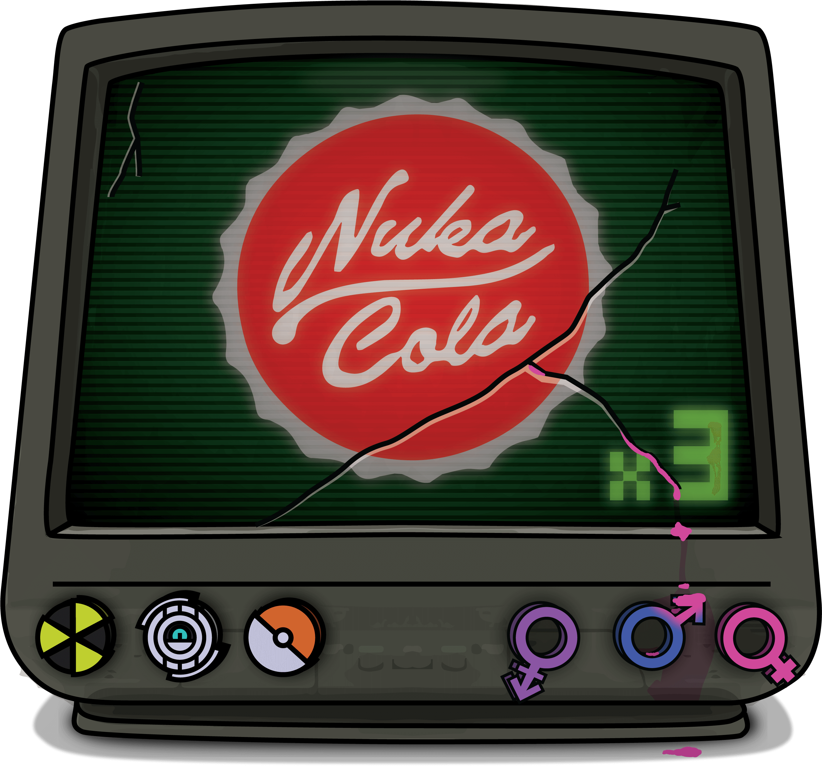 Fallout - Nuka-cola Corporation - Nuka Cola (3000x3000), Png Download
