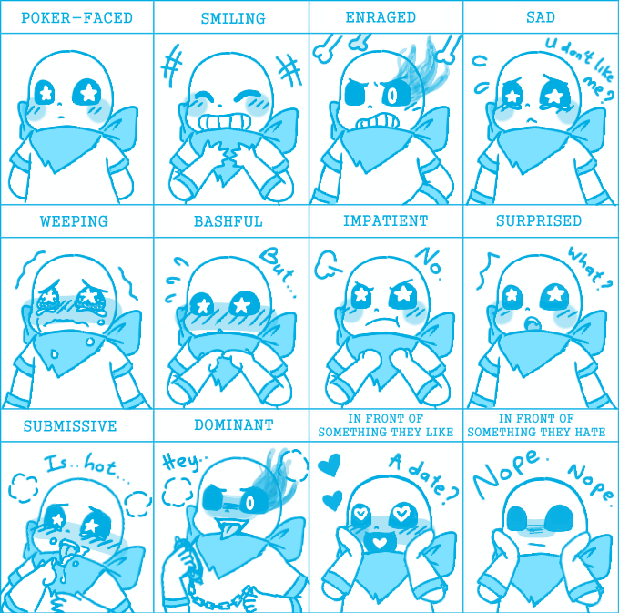 Underswap Sans Emotions - Underswap Sans (680x673), Png Download