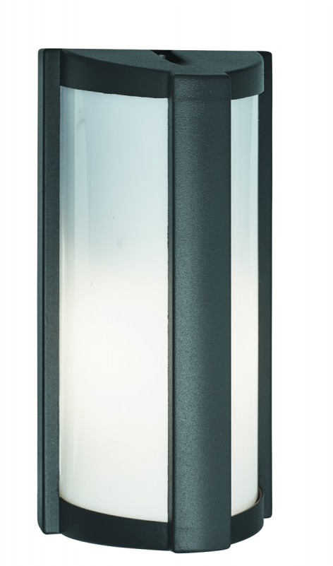 Dark Grey Half-cylinder Outdoor Wall Light - Lamp (800x800), Png Download