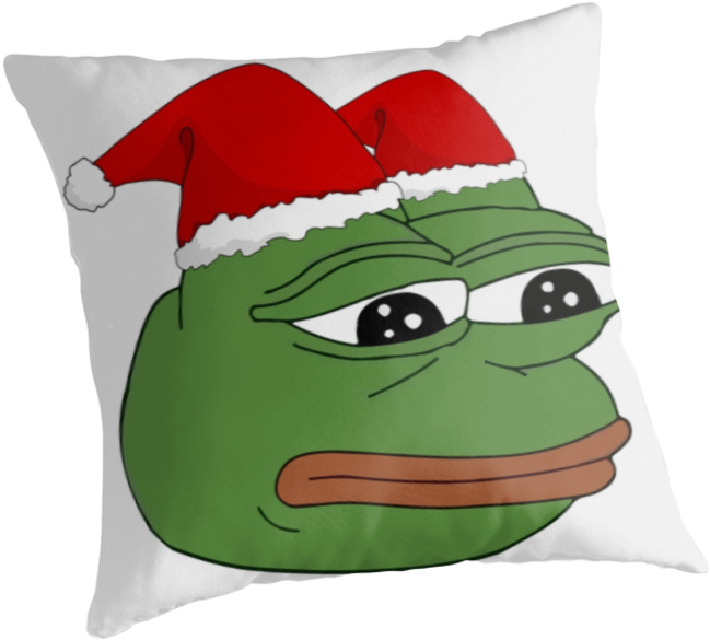 Pepe The Sad Frog - Cushion (875x875), Png Download