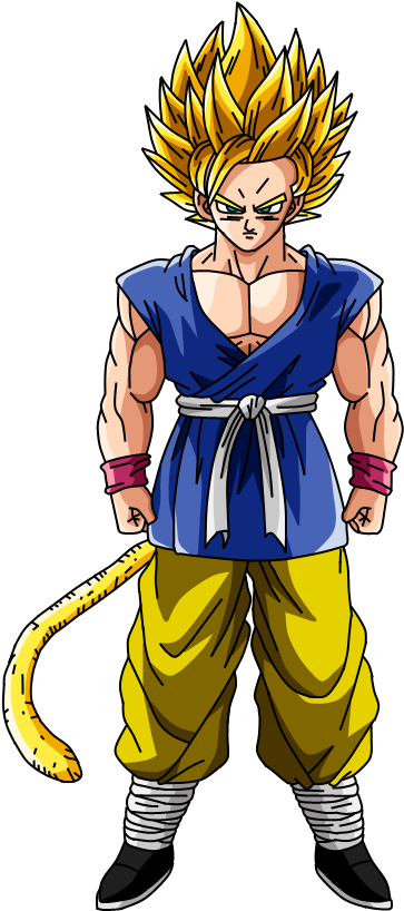 Related Image With Dragon Ball Z Goku Ssj2 Son V1 By - Goku Gt Adulto Ssj3 Png (388x833), Png Download
