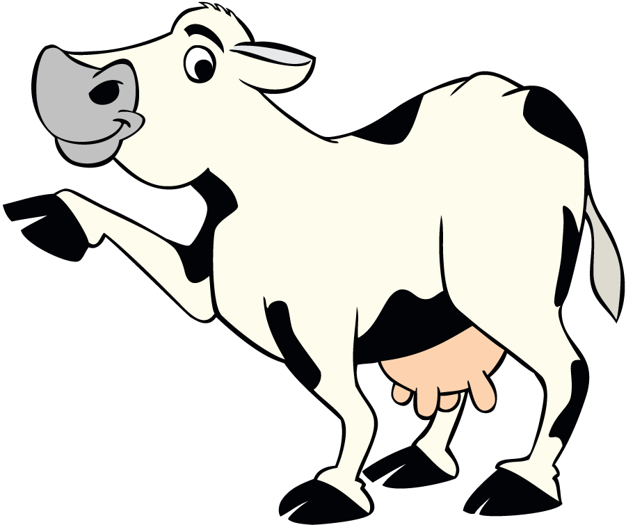 Pointing Cow - Cow Pointing (900x755), Png Download