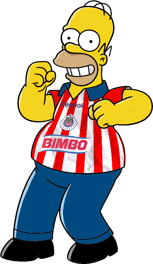 Homero Simpson Homer1 - Simpson Chivas (564x927), Png Download