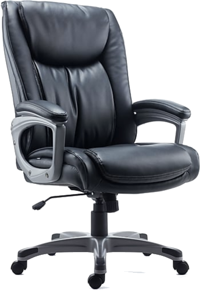 Bonded Leather - Comfortable Office Chairs (703x1020), Png Download