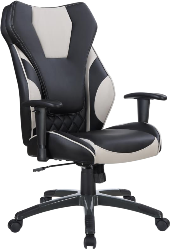 Contemporary Black/grey High-back Office Chair - Sillas Niceday (725x1059), Png Download