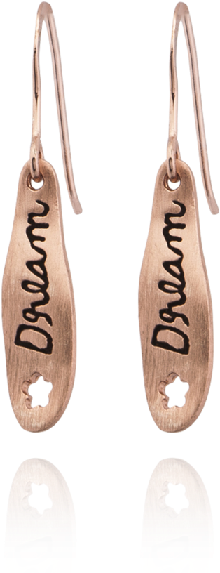 "dream" Banner Earrings - Earrings (1024x1024), Png Download