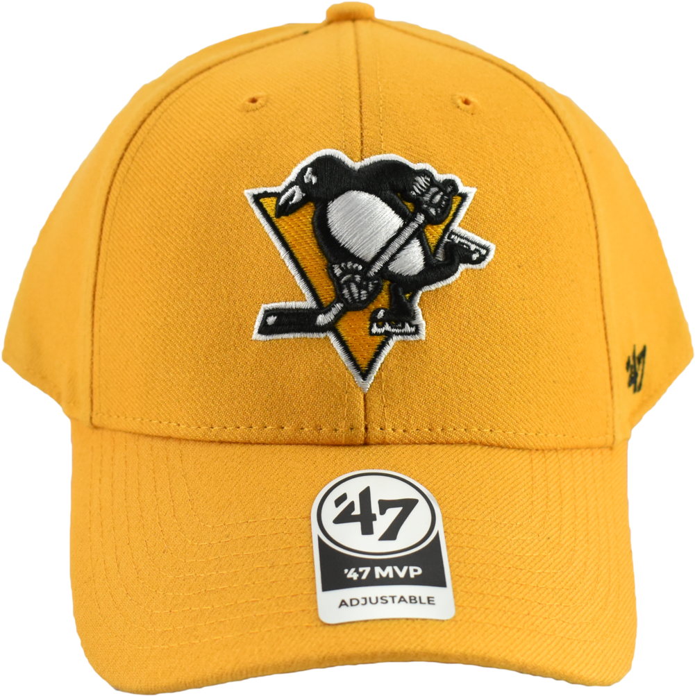 Pittsburgh Penguins Yellow '47 Nhl Dad Hat - Baseball Cap (1000x1031), Png Download
