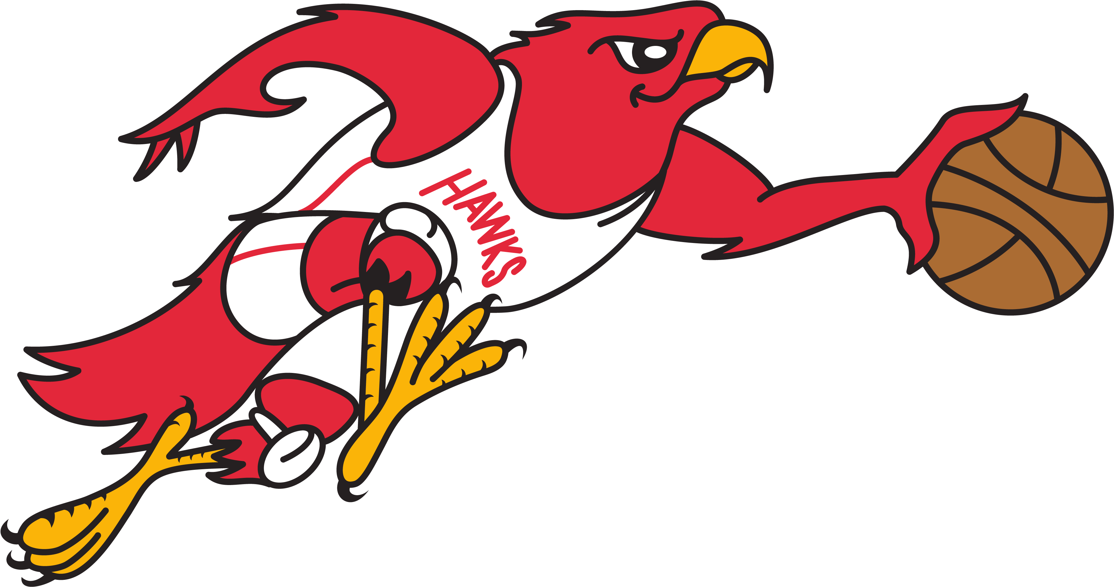 1970 Atlanta Hawks Logo (3840x2160), Png Download