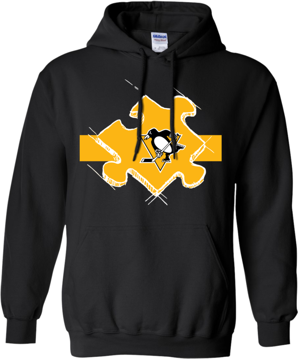 Pittsburgh Penguins Autism Awareness Shirts $43 - Gucci Teddy Bear Sweatshirt (1155x1155), Png Download