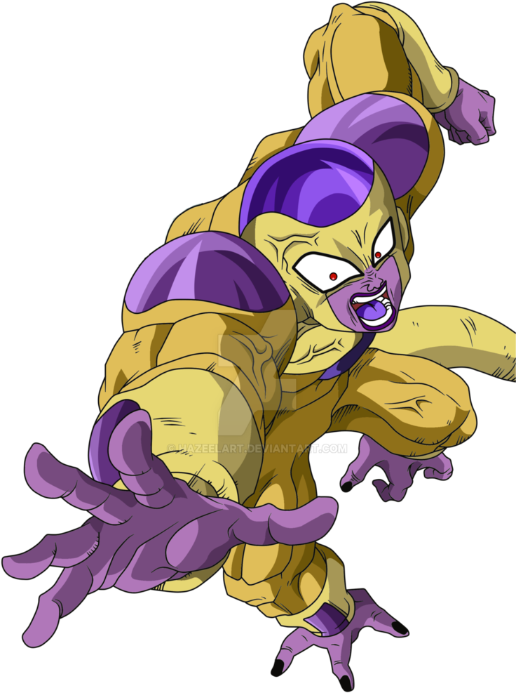 Golden Frieza Png - Freeza 100 Full Power (738x1082), Png Download
