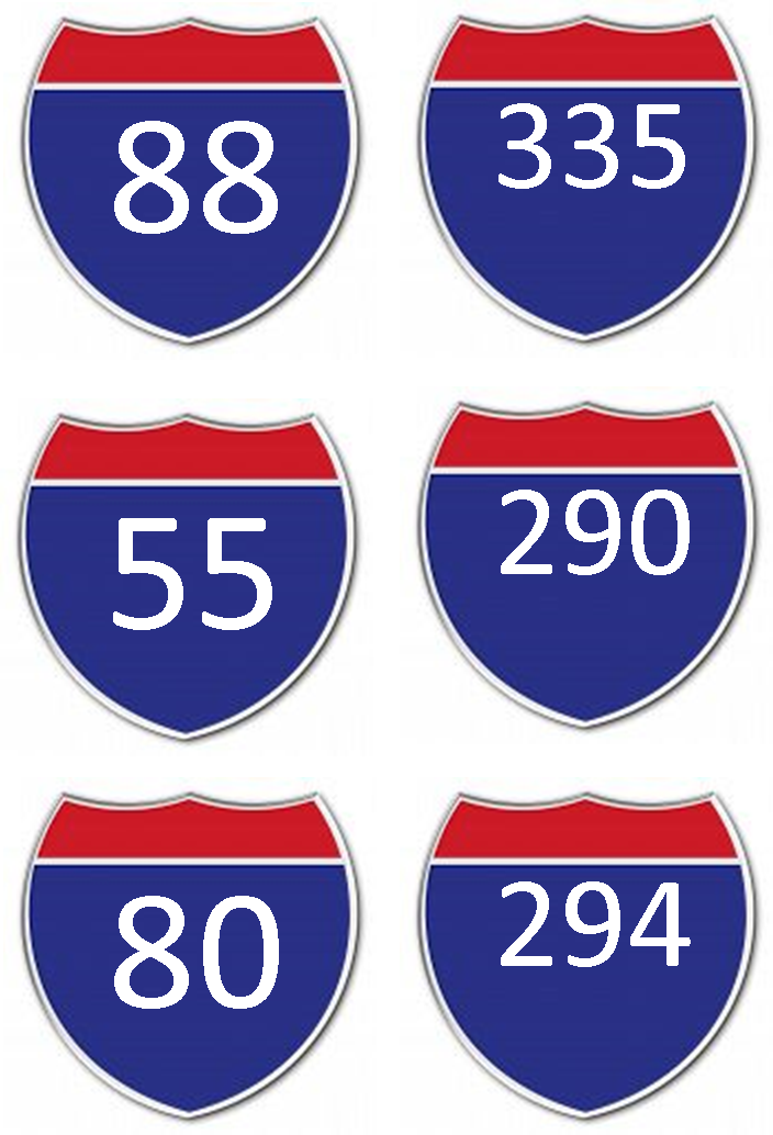 Interstate 88 Interstate 335 Interstate 55 Interstate - 55 Interstate (704x1034), Png Download