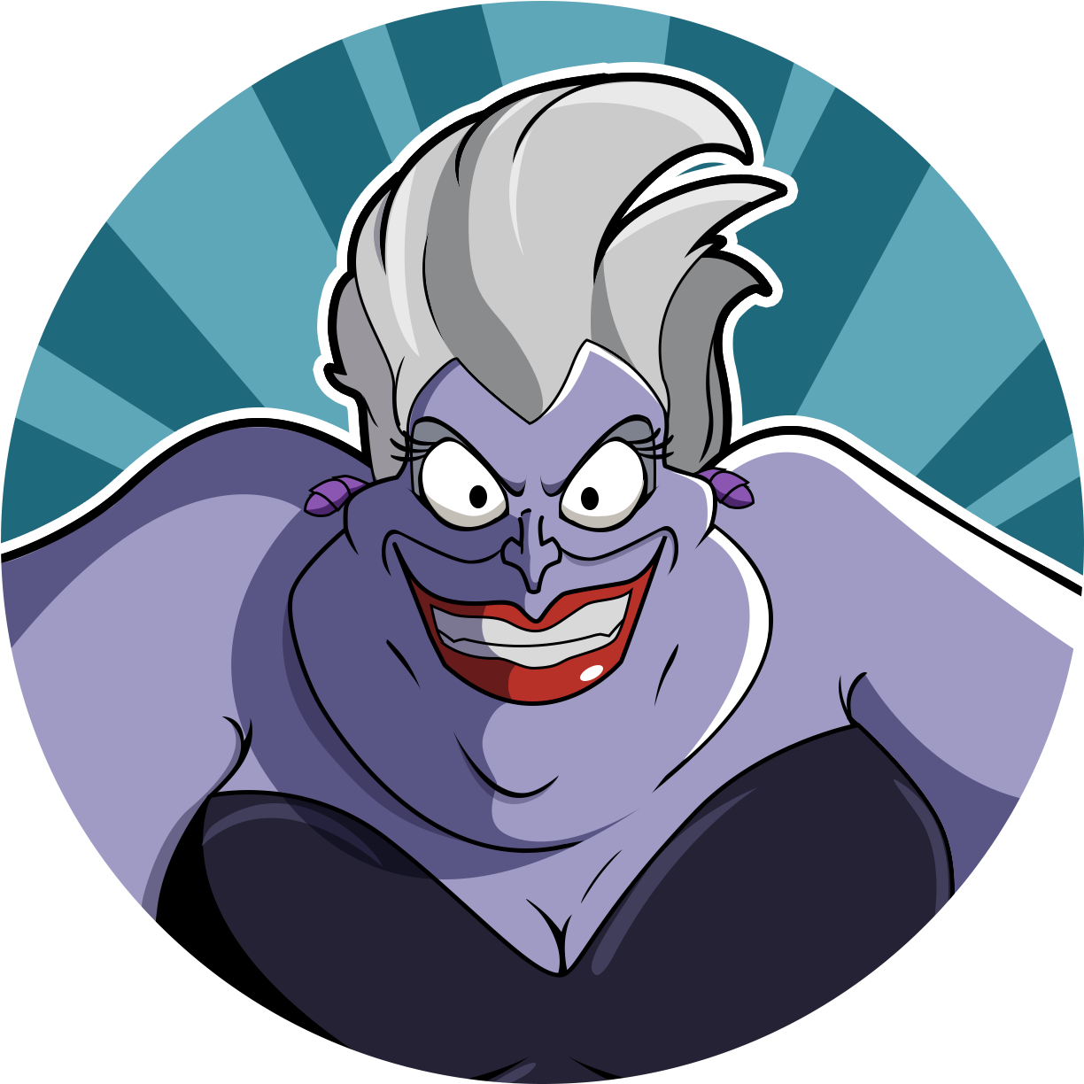 Ursula-skill4 312 Kb - Disney Heroes Battle Mode Ursula (1500x1500), Png Download
