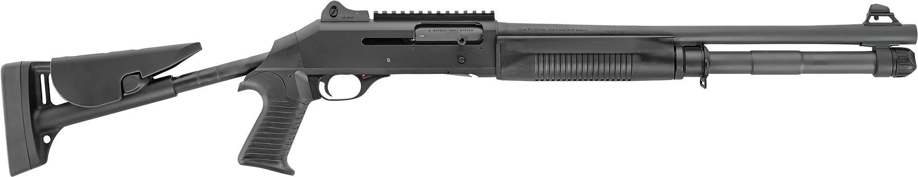 M4 Tactical Shotgun - Benelli M4 2017 (2000x467), Png Download