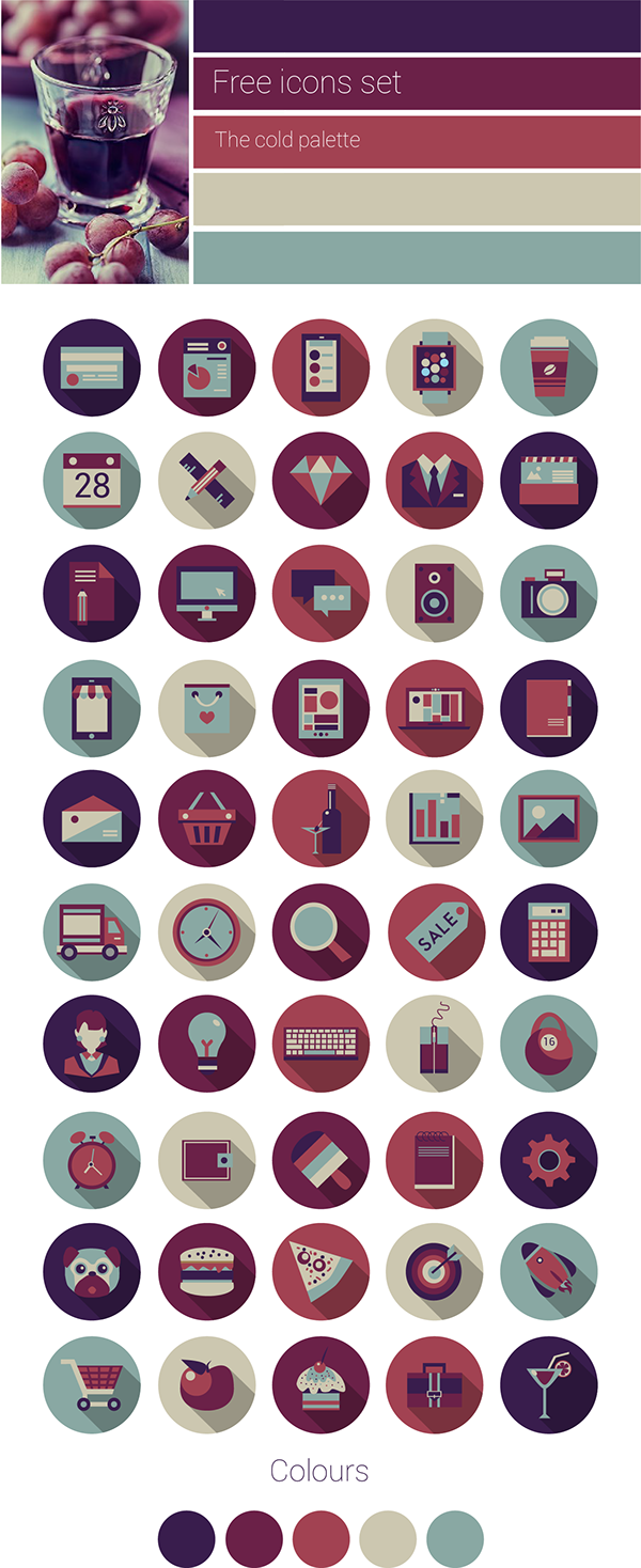Flat Design Icons, Flat Icons, Icon Design, Ui Design, - Free Flat Icons For Landing Page (600x1468), Png Download