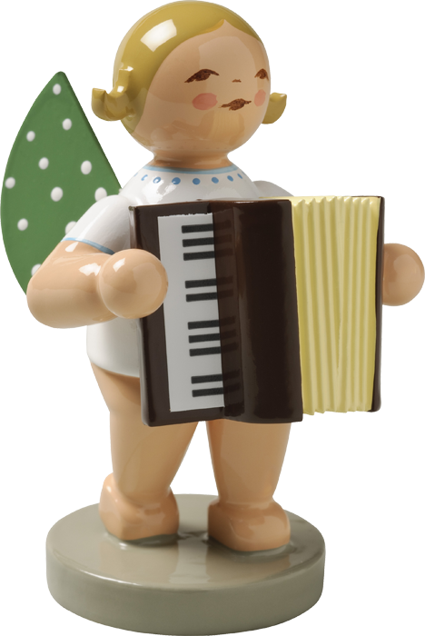Angel With Accordion - Wendt & Kühn (468x700), Png Download
