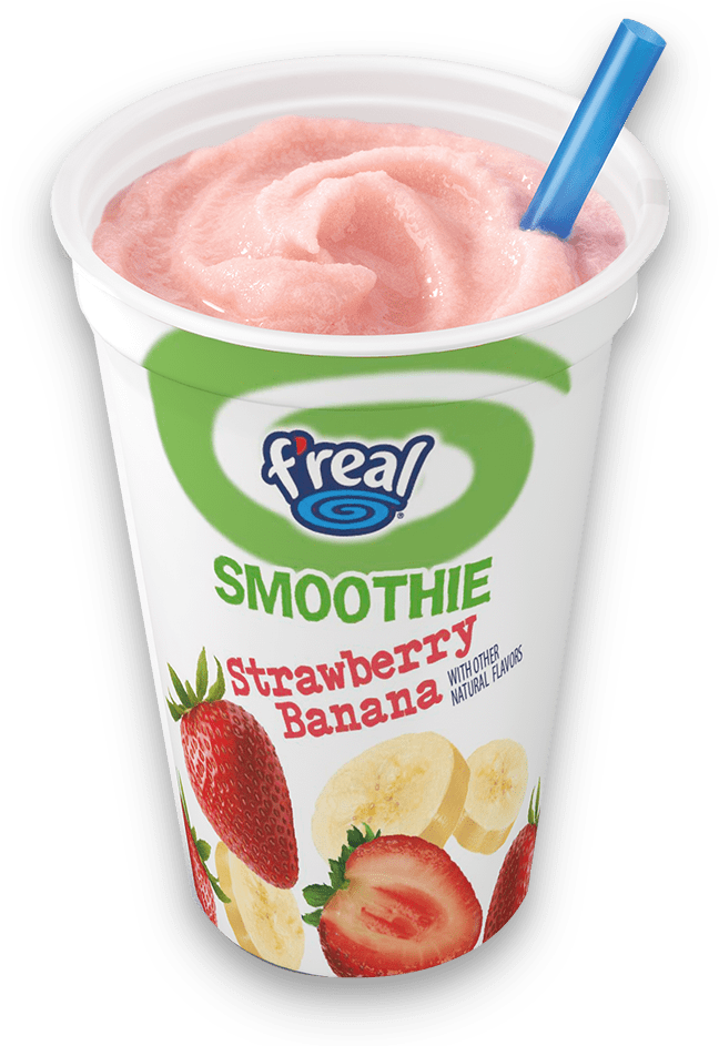 661 X 1000 5 - F Real Strawberry Banana Smoothie (661x1000), Png Download