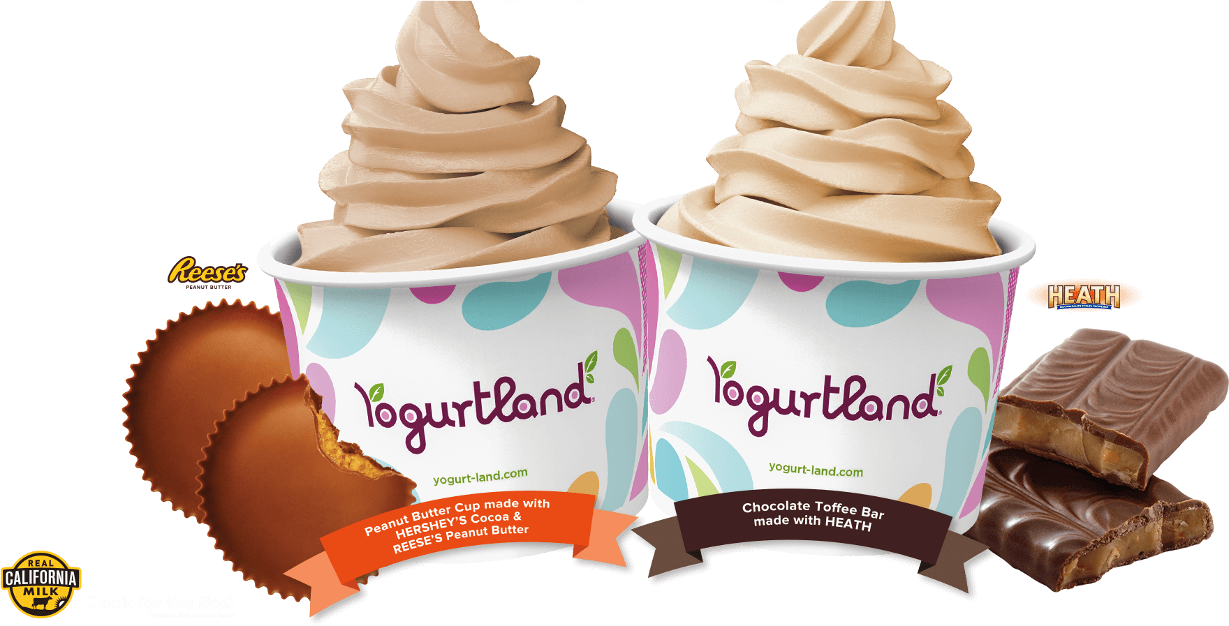 Yogurtland International Frozen Yogurt Day - Yogurtland (1920x917), Png Download