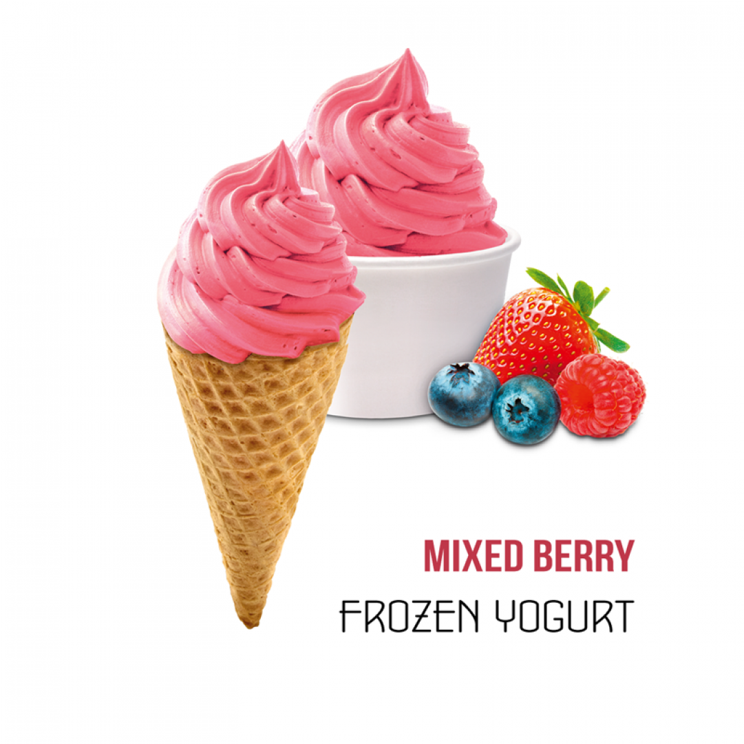 Mixed Berry Yogurt - Ice Cream Cone (1920x1080), Png Download