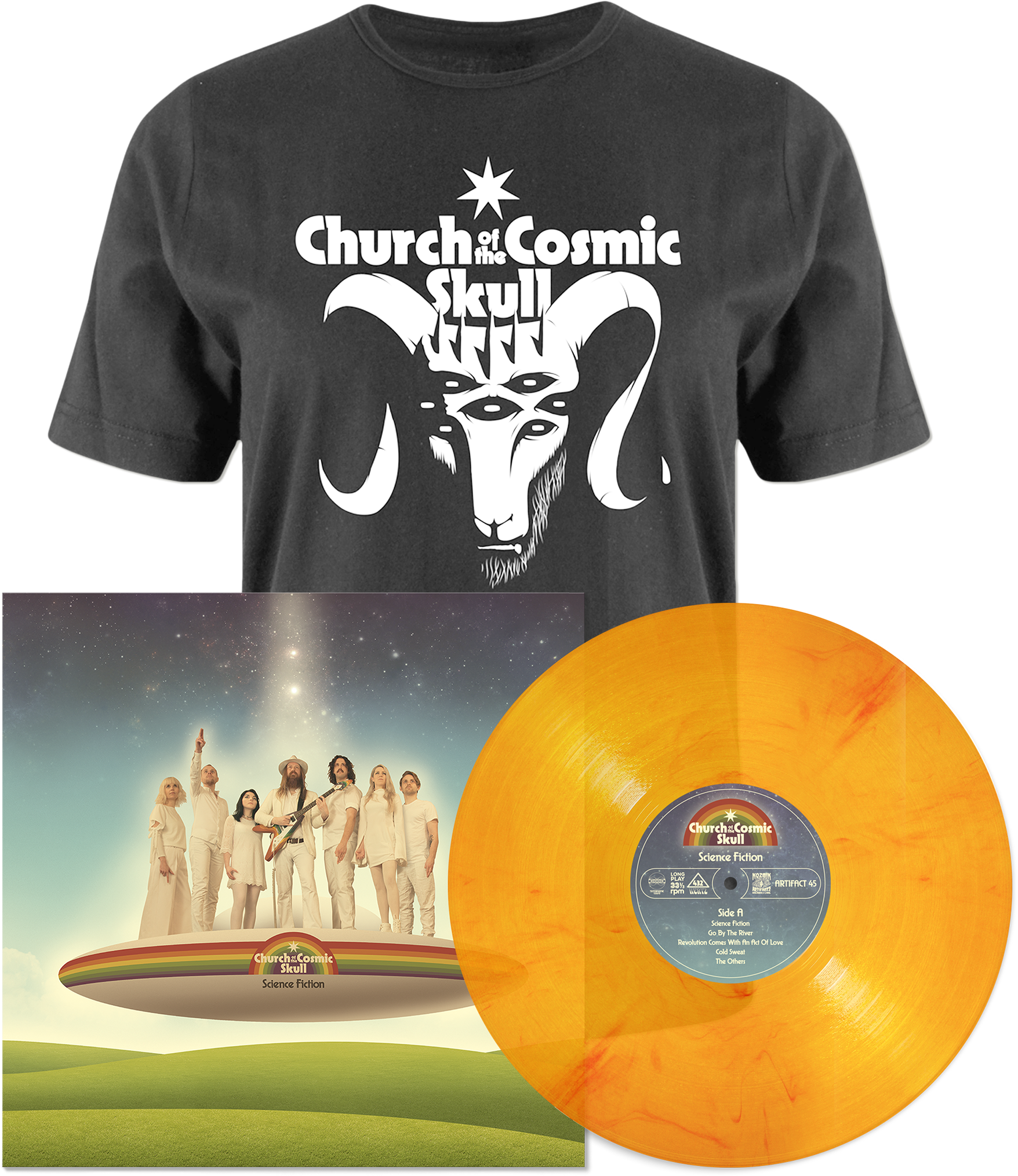 Church Of The Cosmic Skull Shirt (2160x2160), Png Download