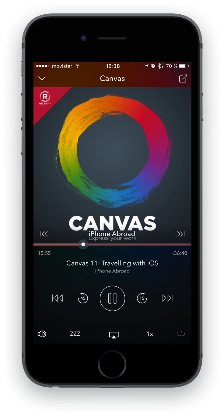 Podcast Player Ui Podcast Player Ui - Smartphone (736x1362), Png Download
