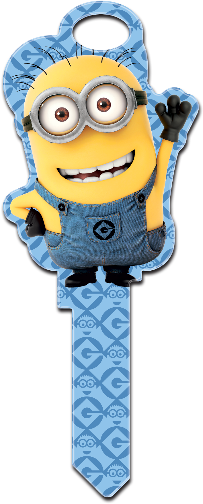 Front Of Key - Minion Key (863x1799), Png Download