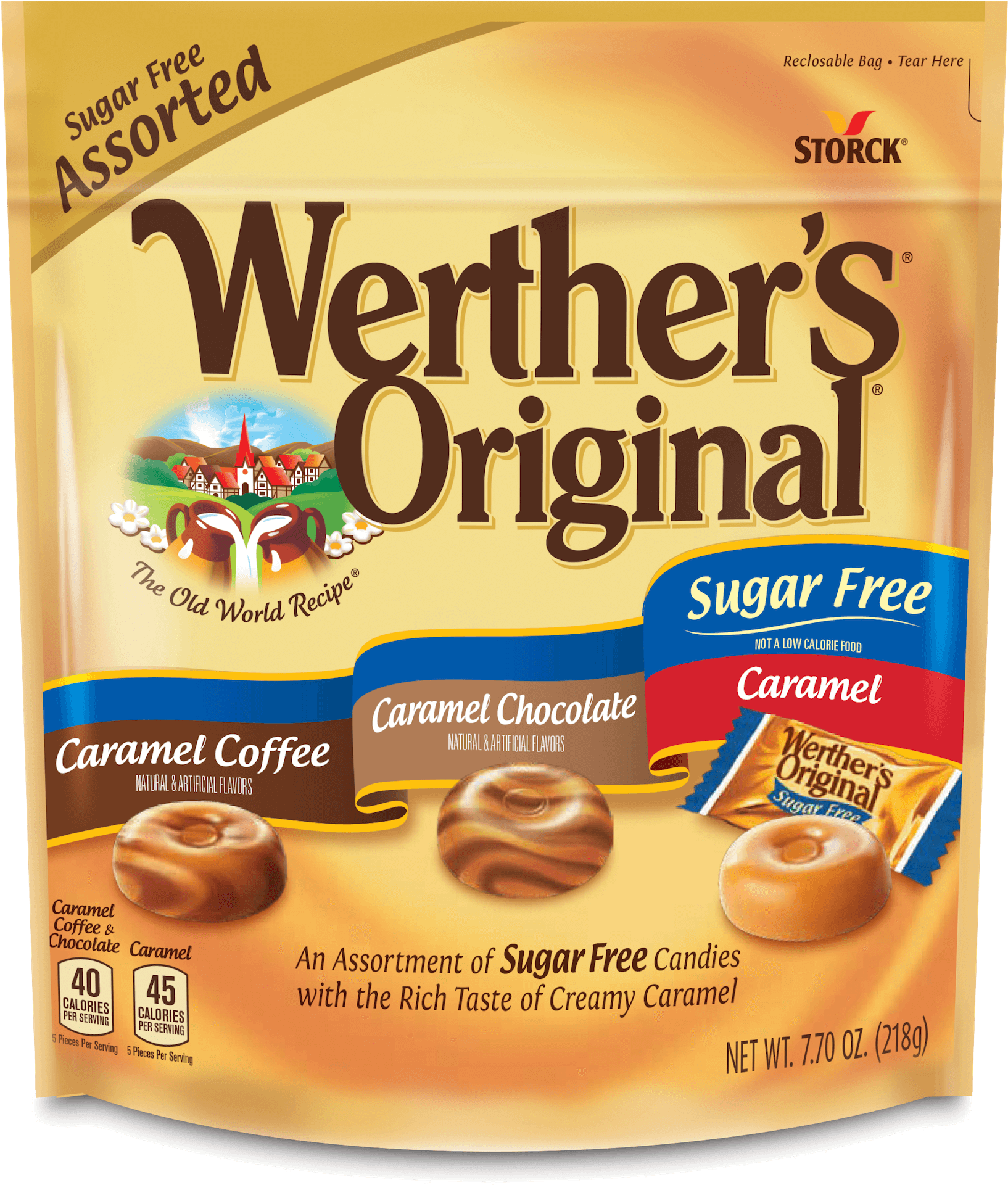 Werther's® Sugar Free - Pastry (1800x2025), Png Download
