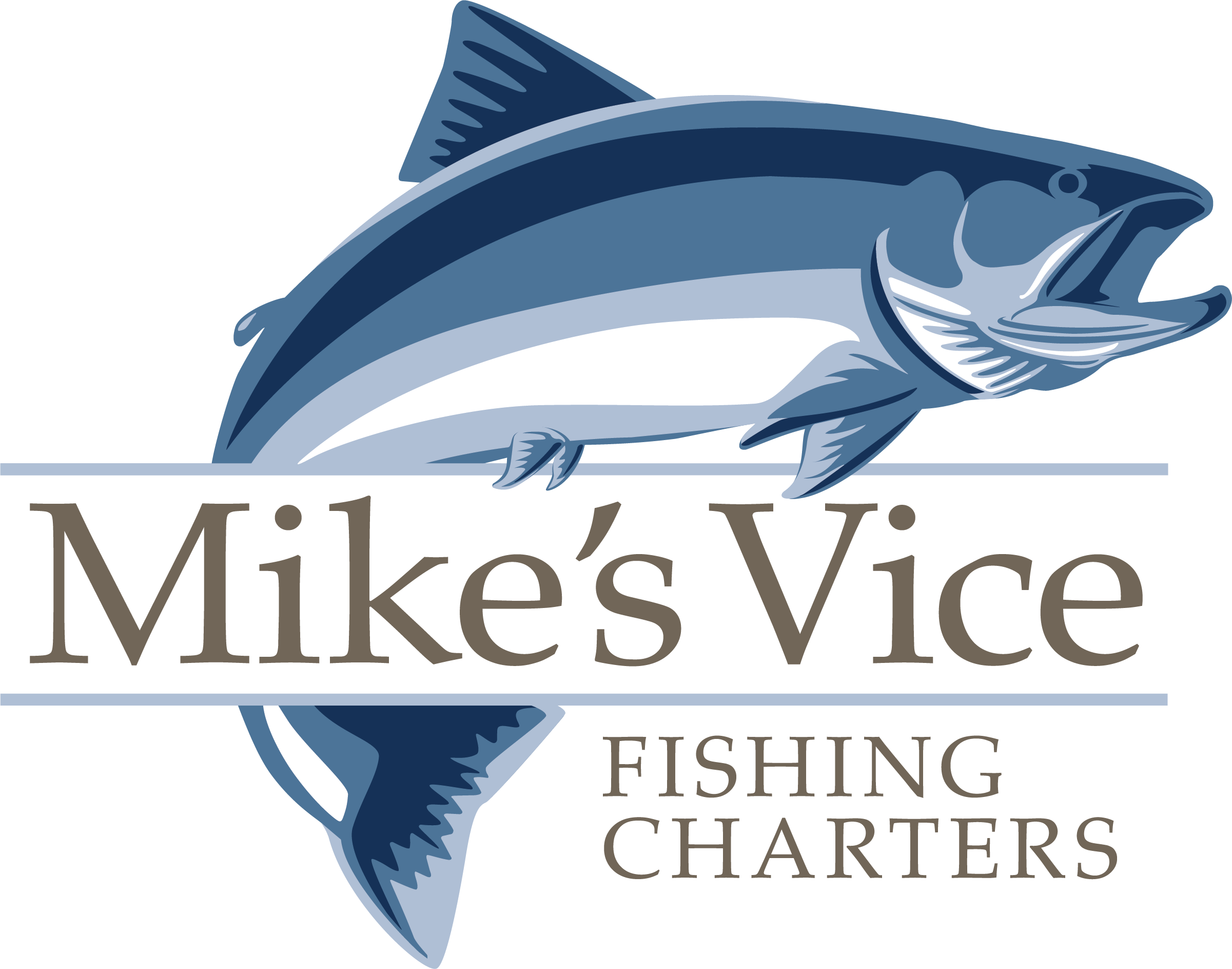 Mike's Vice Fishing Charters - Shark (2401x1887), Png Download