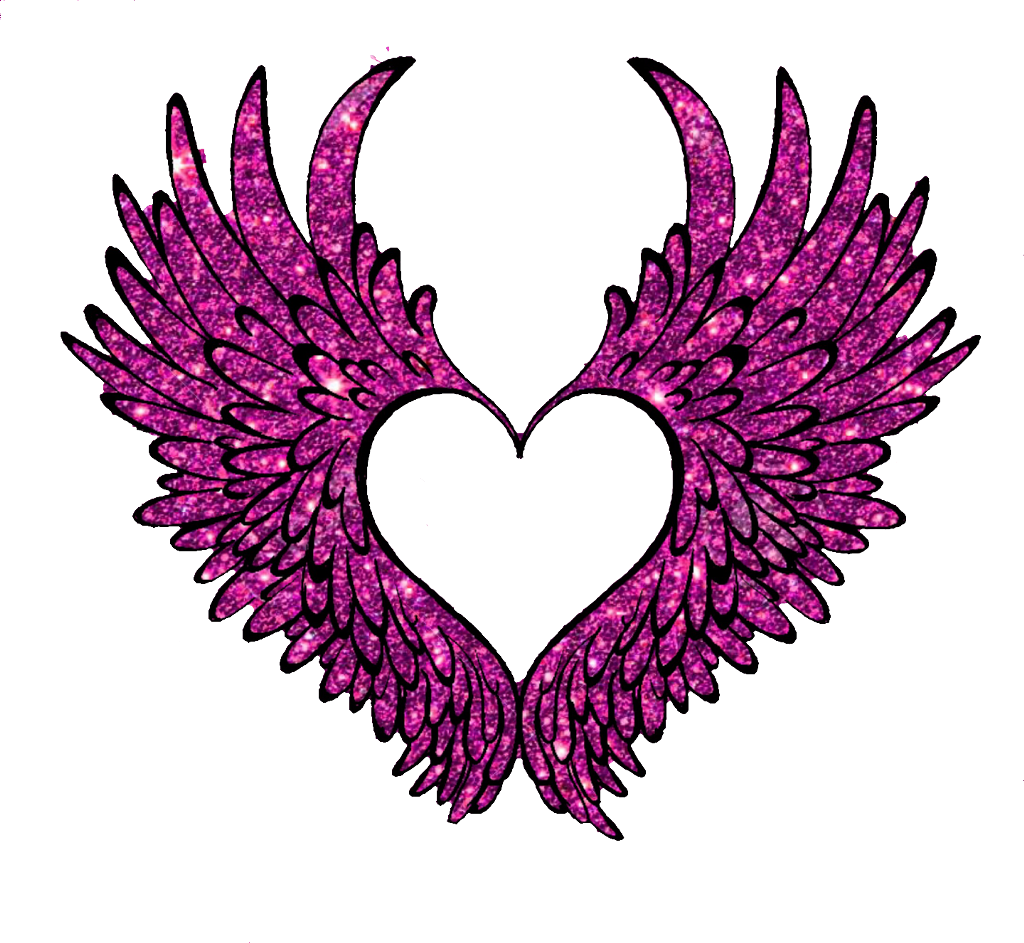 #ftedtickers #glitter #sparkle #hearts #love #wings - Saw Blades (1024x943), Png Download