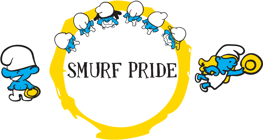 2009 Smurf Pride (1055x500), Png Download