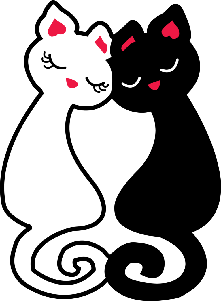 Love Cats By Mariovieira On Deviantart Stock - Cat Love Vector Png (767x1041), Png Download