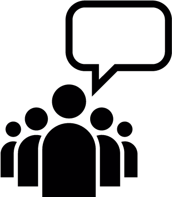 Leader Of A Group With An Empty Speech Bubble Vector - Story Telling Icon (400x400), Png Download