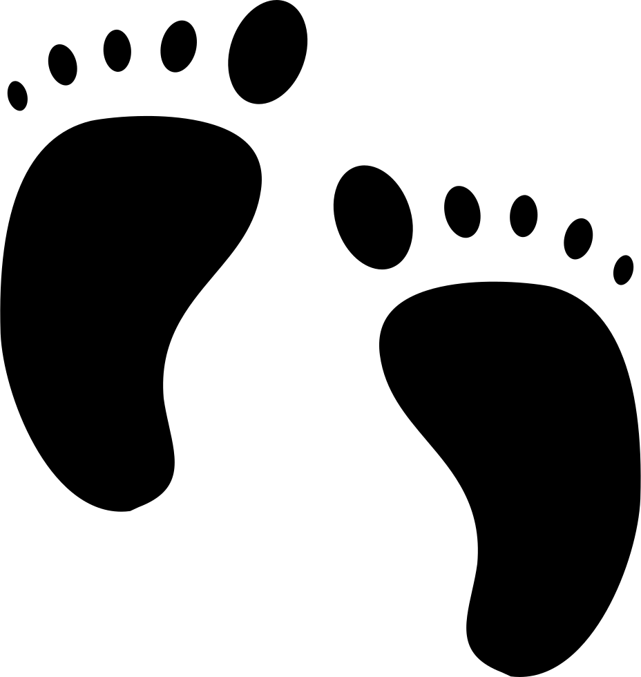 Download Human Foot Prints Baby Feet Svg File Full Size Png Download Seekpng