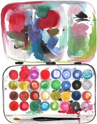 Watercolor Painting (400x460), Png Download